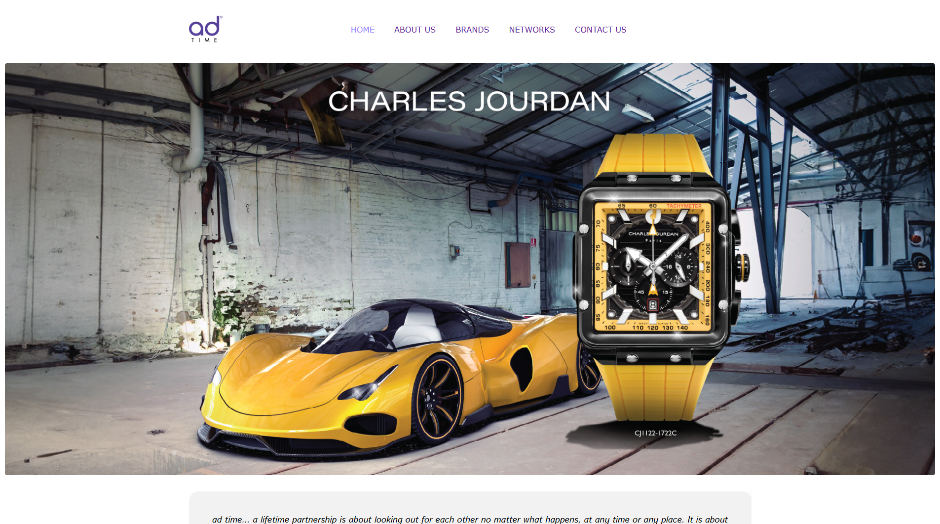 AD Time website screenshot